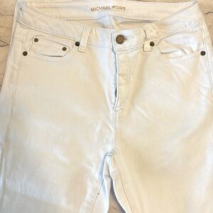 Michael Kors white skinny jeans Size 8. Barely worn, like new.
